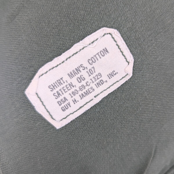 1969 Dated USMC OG-107 Shirt Size 16-1/2 x 34 - Image 4