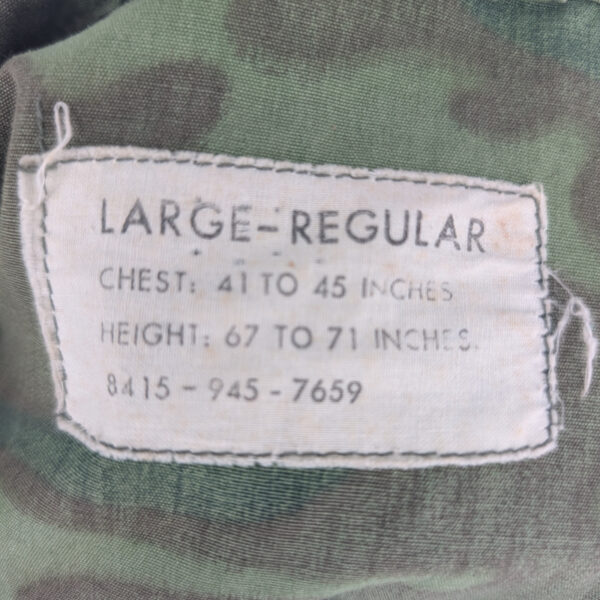 Nice Erdl Camo Lime Green Wind Resistant Poplin Jungle Jacket in Size Large Regular - Image 3