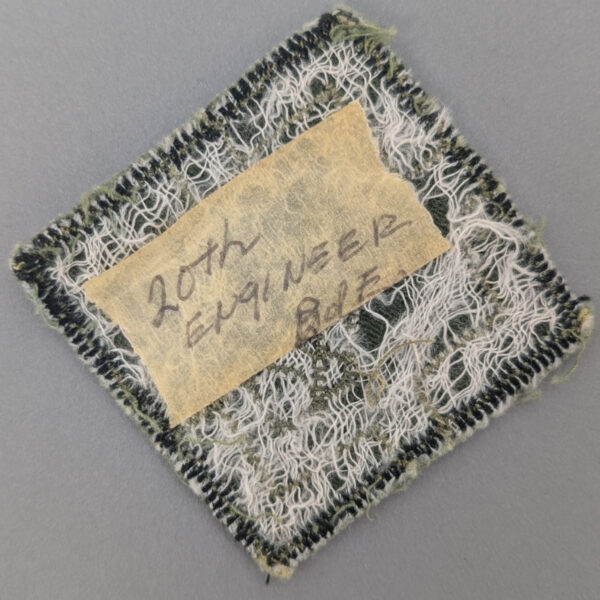 20th Engineer Brigade Subdued Patch with Velvet Edge - Image 2