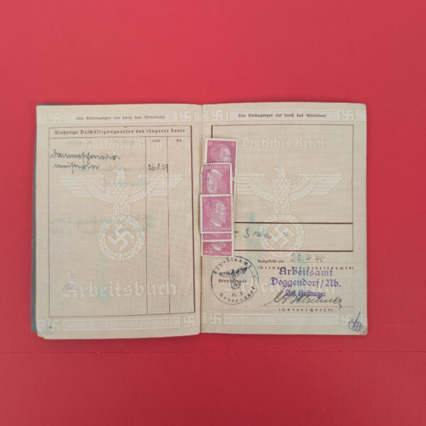 Arbeitsbuch with Postage Stamps - Image 3