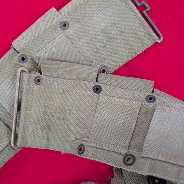WWII USMC Garand Ammo Belt - Boyt 1944 - Image 2