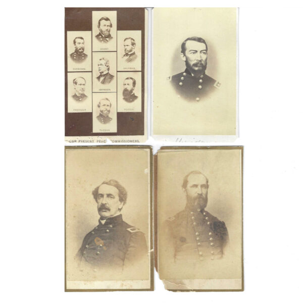 Four Civil War CDV's with 6 Images