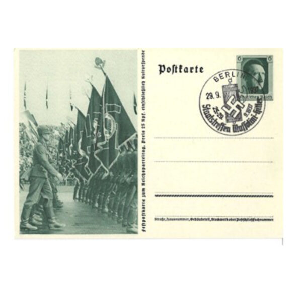 Postal Cover of RAD Marching at the 1937 Nuremberg Rally