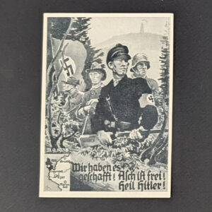 Rare Sudetenland Postcard with City of of Asch Postmark and Czech Postage Stamp 1938