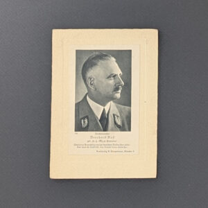 Embossed Portrait Postcard of Bernhard Rust Nazi education Minister