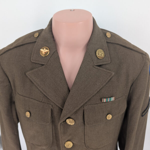 WWII 9th USAAF Four Pocket Dress Tunic with Laundry Number - Image 5