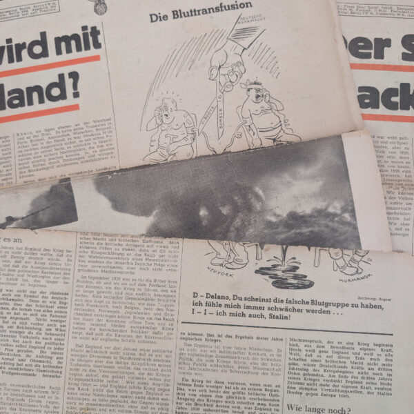 Two Copies of the WWII German SS Newspaper "Das Schwarze Korps" - Image 2