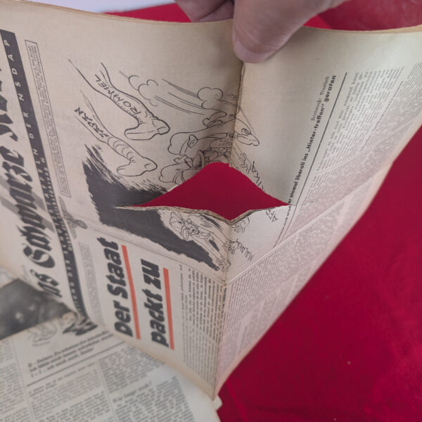 Two Copies of the WWII German SS Newspaper "Das Schwarze Korps" - Image 3