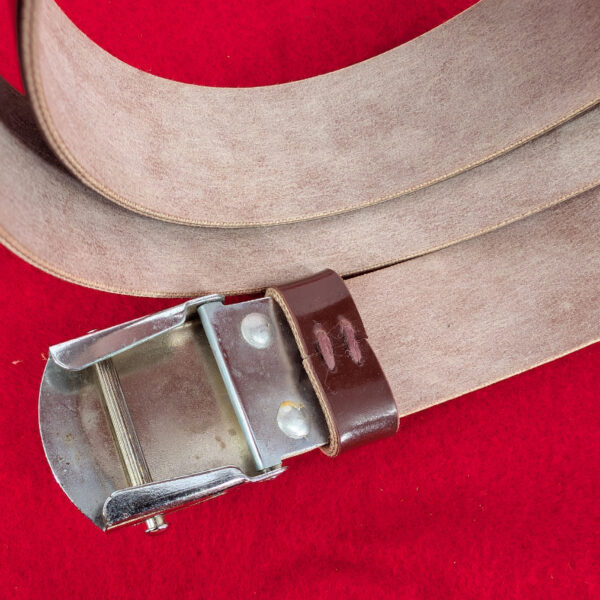 Original NVA Surplus Corfram Trouser Belt Mint - Image 2
