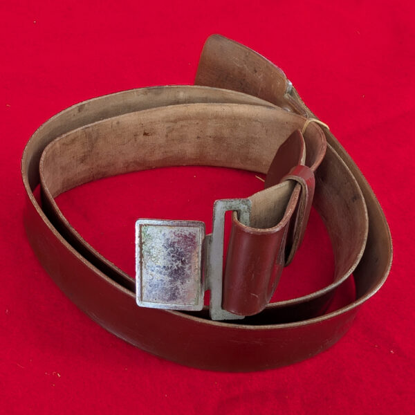 Original Viet Cong 1966 Dated Corfram Belt with Blank VC Buckle in Excellent Condition