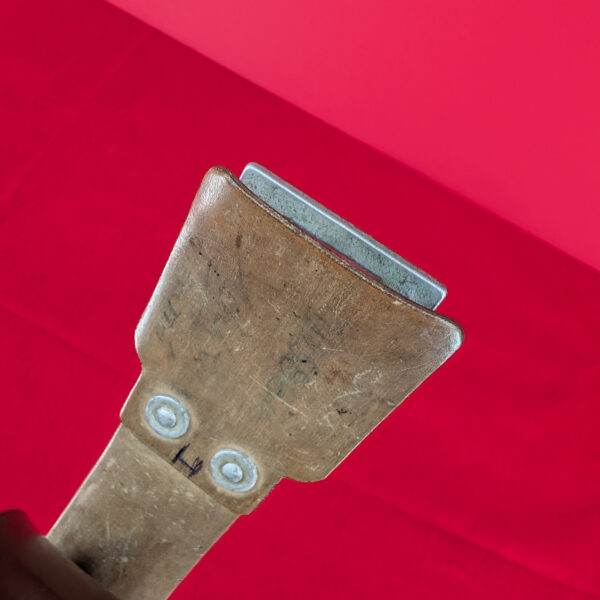 Original Viet Cong 1966 Dated Corfram Belt with Blank VC Buckle in Excellent Condition - Image 3