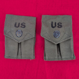 Two IDENTICAL .45 Clip Pouches, DSA-100-73 Date Code, Unissued