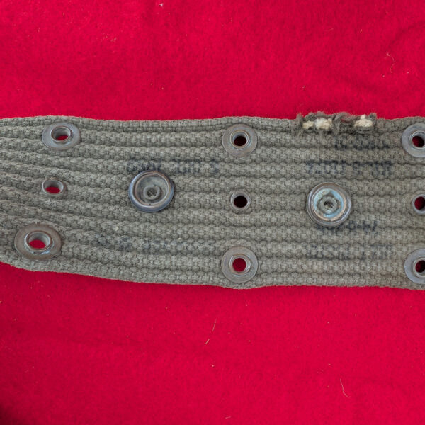 Vietnam War M1961 USMC Multi Snap Pistol Utility Web Belt - Image 2