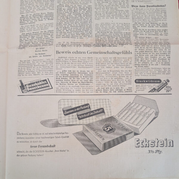WWII German SS Newspaper "Das Schwarze Korps" January 16, 1941 - Image 3