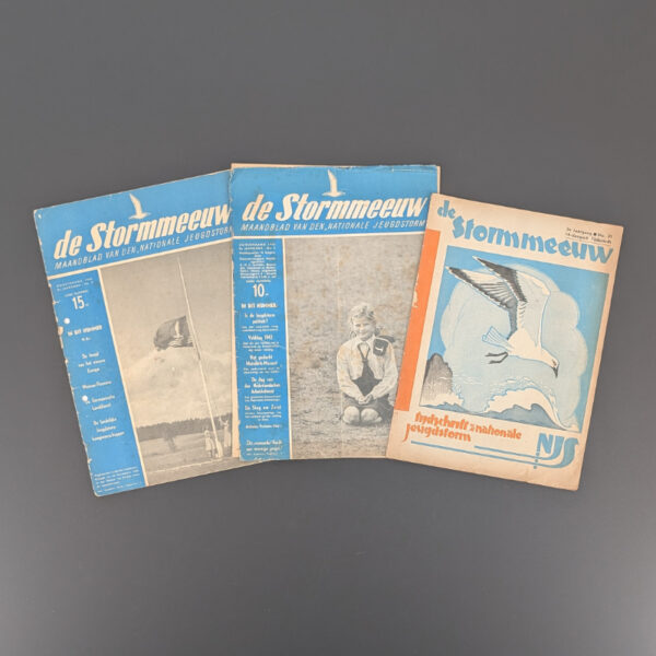 3 Copies of the WWII Dutch Youth Magazine "De Stormmeeuw" - The Seagull