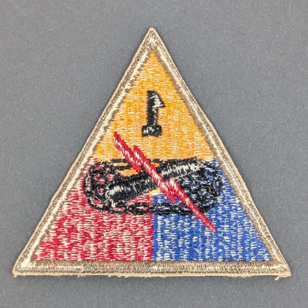 WWII US Army First Armored Division Patch - Image 2