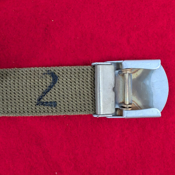 Original NVA Surplus Khaki Web Trouser Belt Mint - Image 3
