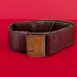 NVA Vinyl Officer Belt with Brass Buckle
