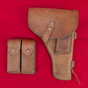 NVA 1971 Tokarev Holster and Clip Pouch in Russet Leather