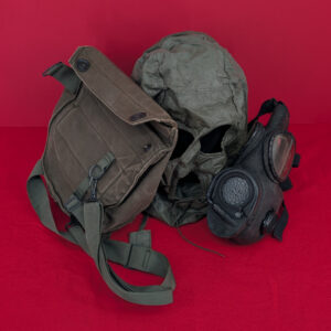 Post VN Early M17-A2 Gas Mask with Case - USMC Issued in 1983