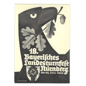 18th Bavarian State Gymnastics Festival Nuremberg 1934 Postcard