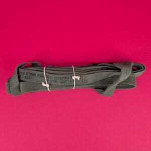 Two Unissued 1960's US Sleeping Bag Carriers in Cotton Web and Still Tied in a Bundle from New
