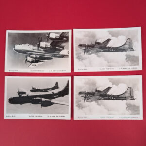 4 WWII B-29 Bomber Postcards